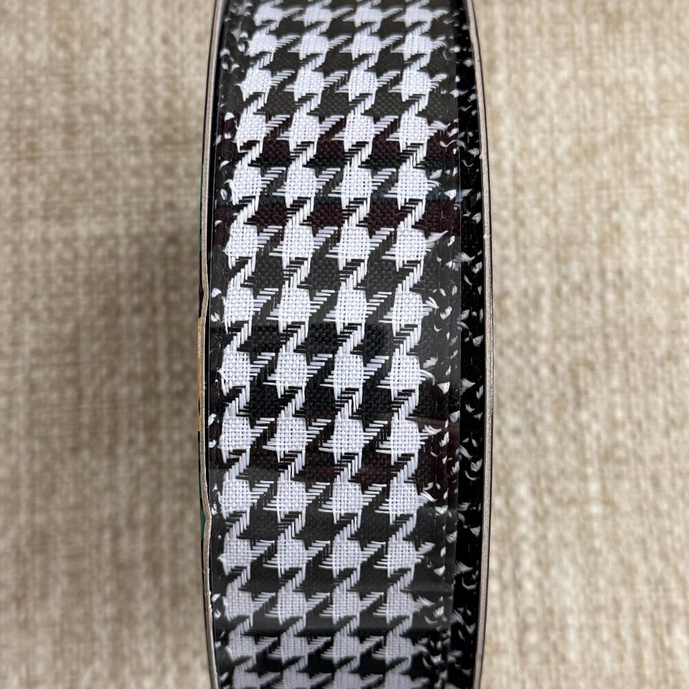 Member's Mark Premium Wired Ribbon 50 Yards 1-1/2 in Width, Black/White